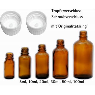 30ml Medizinflaschen braun, 168 Stck, UV Schutz