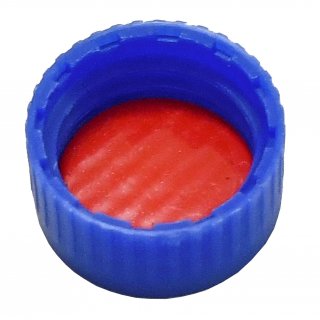 50 Stck Gewindeglser1,5 g/ml, GL ND9, Laborglas mit Schraubverschluss blau, 32mm x 12mm, Klarglas
